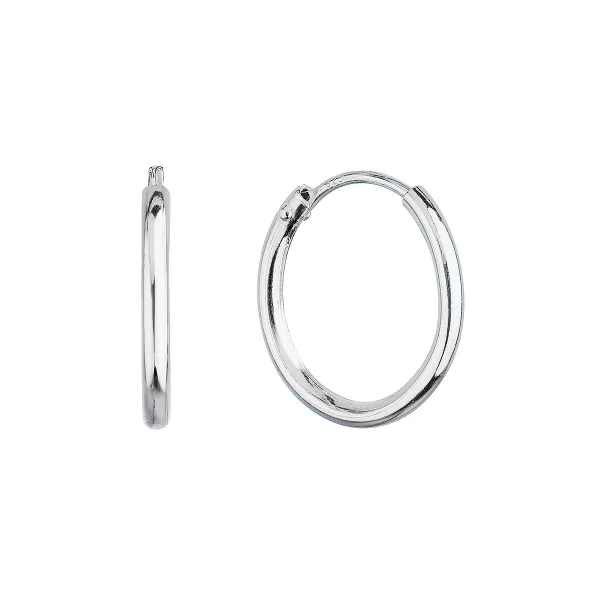 Strieborné náušnice kruhy 61001