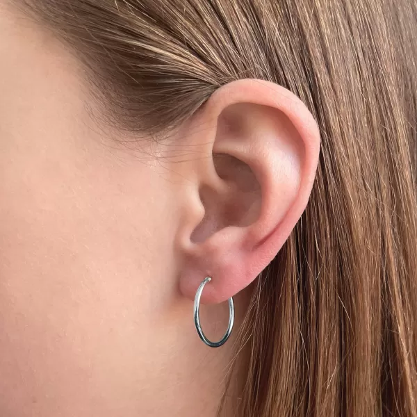 Strieborné náušnice kruhy 61002