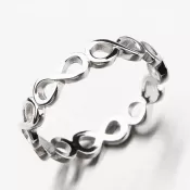 Strieborný prsteň GST-11505