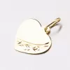 Zlatý prívesok v tvare srdca s gravírovaním 322P-131035
