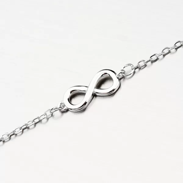 Strieborný náramok nekonečno BST-14649/21