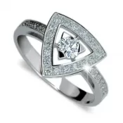 Dámsky prsteň s diamantmi DF1970