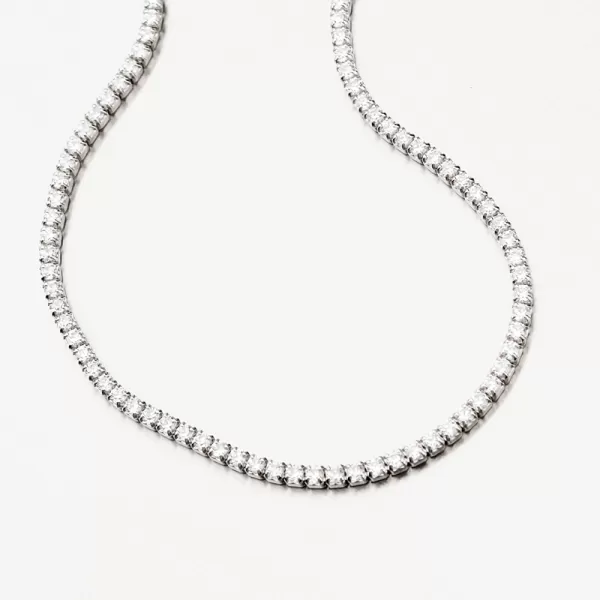 Strieborný náramok so zirkónmi BST-14619/21