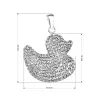 Strieborný prívesok s kryštálmi Swarovski Kačenka 74094.1