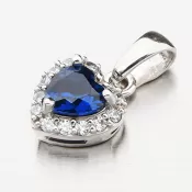 Zlaté srdce so zirkónmi 53GZ-8016BTMB