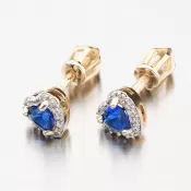 Dámske náušnice žlté zlato 585 zirkón 52GZ-8015ZTMB-SR