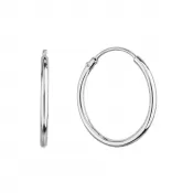 Strieborné náušnice kruhy 61002