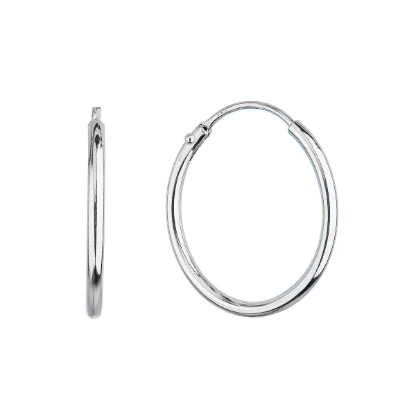 Strieborné náušnice kruhy 61002