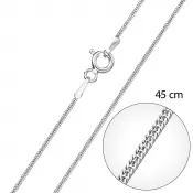 Strieborná retiazka guľatá dĺžka 45 cm 30015