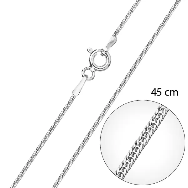 Strieborná retiazka guľatá dĺžka 45 cm 30015