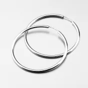 Krúžky z bieleho zlata 35 mm 12-585