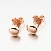 Napichovacie náušnice z ružového zlata 12-597