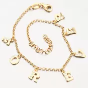 Pozlátený náramok FOREVER B2001470-0331-SLX