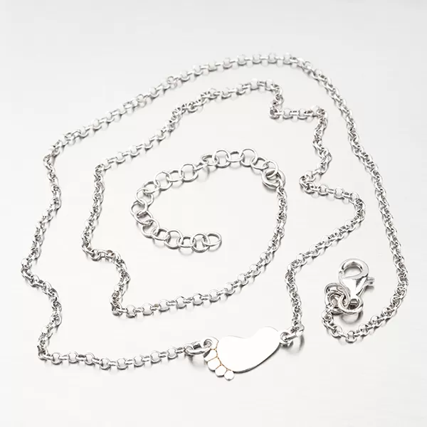 Strieborný náhrdelník - chodidlo N1800992-1264-SLX