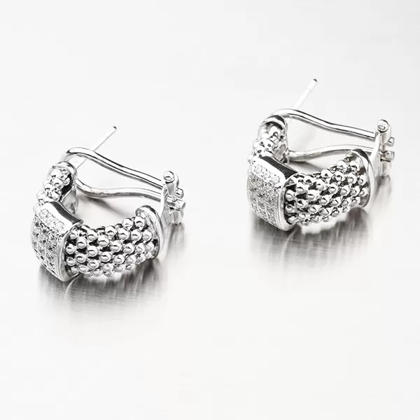 Náušnice so zirkónmi - striebro 925 E1500203-2196-SLX