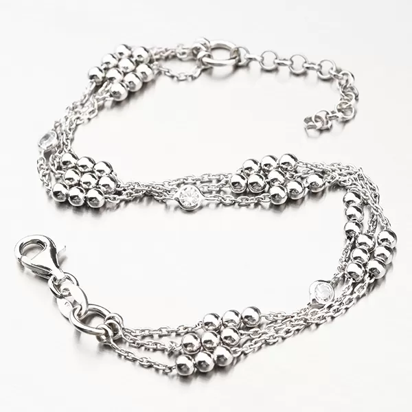 Náramok so zirkónmi - striebro 925 B2501155-0398-SLX