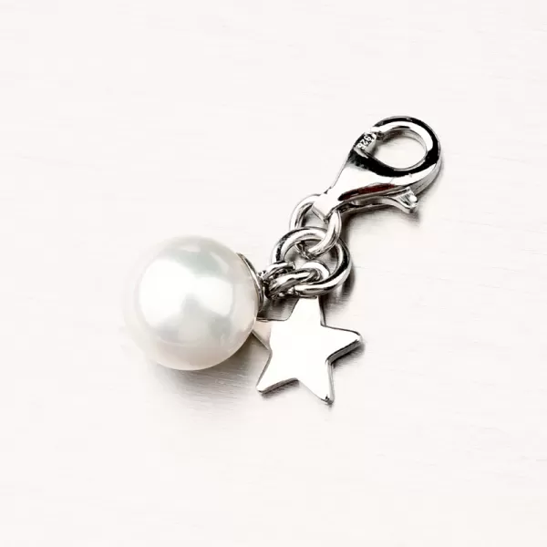 Strieborný prívesok s perlou as hviezdou PKL-3071