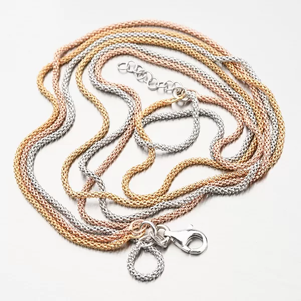 Pozlátený strieborný náhrdelník pre ženy N1300517-1264-SLX