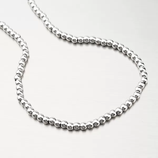 Strieborný guľôčkový náhrdelník N1400650-1132-SLX