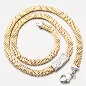 Pozlátený strieborný náhrdelník so zirkónmi N1902536-2196-SLX