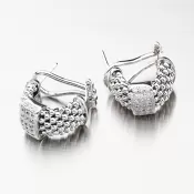 Náušnice so zirkónmi - striebro 925 E1500203-2196-SLX