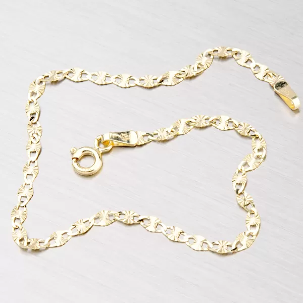 Zlatý náramok s gravírovaním 44-1408