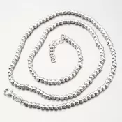 Strieborný guľôčkový náhrdelník N1400650-1132-SLX