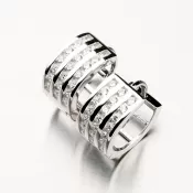 Strieborné kruhy so zirkónmi PKL-2064