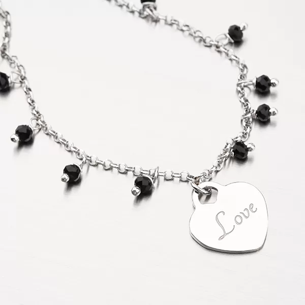 Strieborný náramok s kryštálmi B1901861-2464-SLX