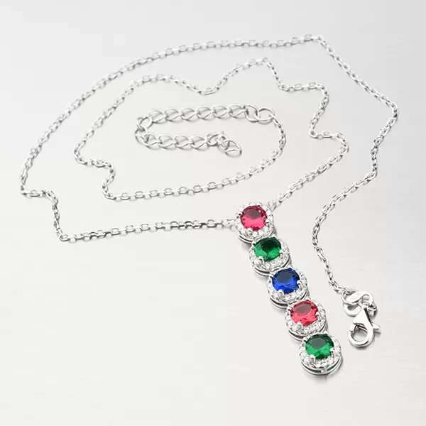 Strieborný náhrdelník pre ženy N1603487-1905-SLX