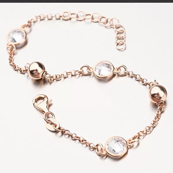 Elegantný náramok so zirkónmi 92003043-72-SLX