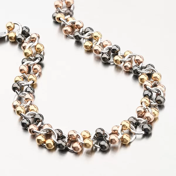 Náramok s guličkami strieborný 925 B1801758-1507-SLX