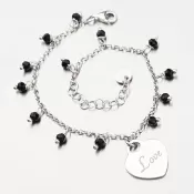 Strieborný náramok s kryštálmi B1901861-2464-SLX