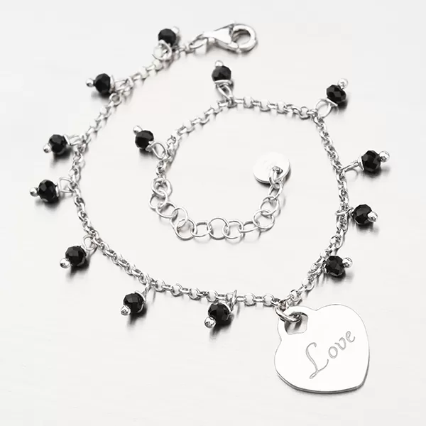 Strieborný náramok s kryštálmi B1901861-2464-SLX