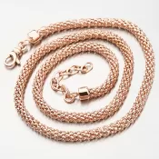 Pozlátený strieborný náhrdelník N1300513-1264-SLX