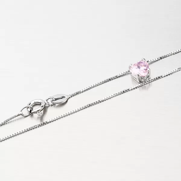 Strieborný náhrdelník so srdcom N2000920-0871-SLX