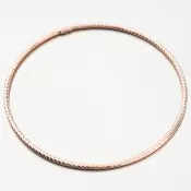 Pevný náramok vo farbe ružového zlata - striebro 925 B1400562-0809-SLX