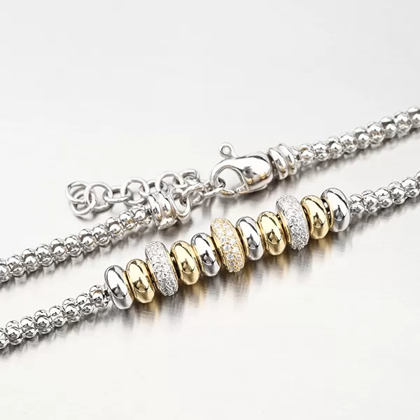 Strieborný náhrdelník so zirkónmi N1900565-2196-SLX