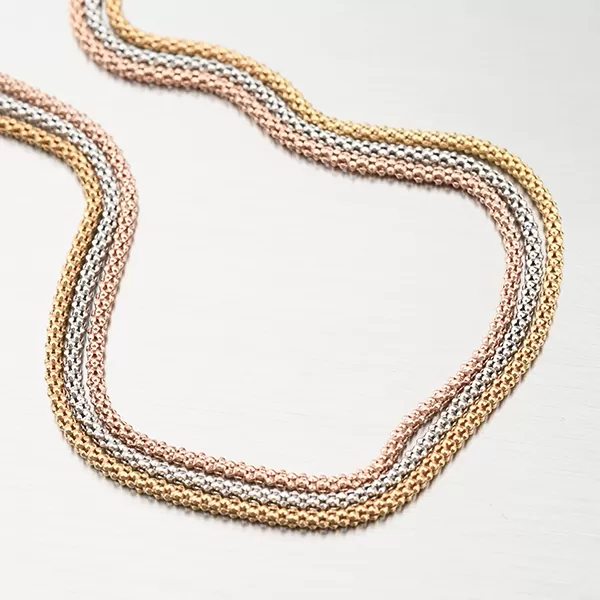 Pozlátený strieborný náhrdelník pre ženy N1300517-1264-SLX