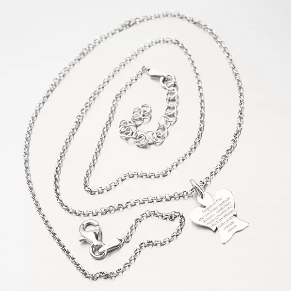 Strieborný náhrdelník s anjelom N1604194-1264-SLX