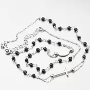 Strieborný náhrdelník s Madonkou a kryštálmi N1900757-1802-SLX