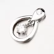 Strieborný prívesok so zirkónmi PKL-3086