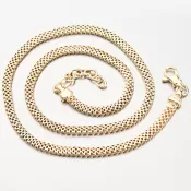 Pozlátený strieborný náhrdelník N1300485-1264-SLX