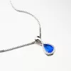 Prívesok zo striebra s modrým kameňom PKL-3074