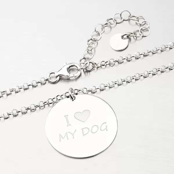 Strieborný náhrdelník - pes N1701042-2464-SLX