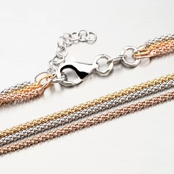 Pozlátený strieborný náhrdelník pre ženy N1300517-1264-SLX