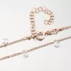 Náhrdelník pozlátený ružovým zlatom s kryštálmi N1803391-1905-SLX
