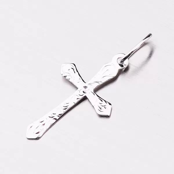 Krížik z bieleho zlata 327P-131133