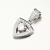 Strieborný prívesok so zirkónmi PKL-3068