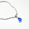 Prívesok zo striebra s modrým kameňom PKL-3074